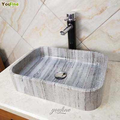 Custom Size Design Hand Carved Bathroom Marble Bathroom Sink Wash Basin