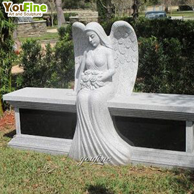 Life Size Outdoor Garden Modern Marble Sit Angel Sculpture Statue