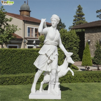 Wilderness Goddess Garden Decor Marble Sculpture Statue Artemis