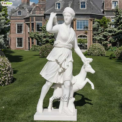 Wilderness Goddess Garden Decor Marble Sculpture Statue Artemis