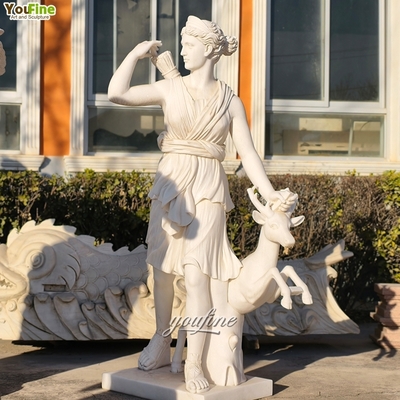 Wilderness Goddess Garden Decor Marble Sculpture Statue Artemis