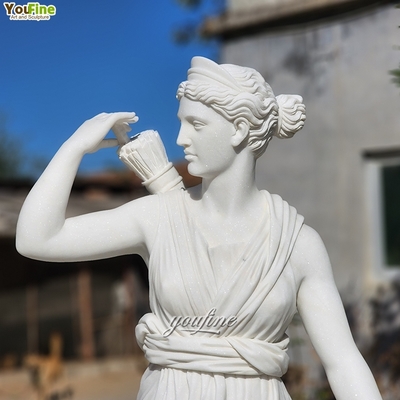 Wilderness Goddess Garden Decor Marble Sculpture Statue Artemis