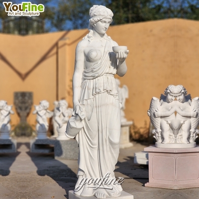 Greek Mythology Goddess Sculpture Life Size Marble Statue of Hebe