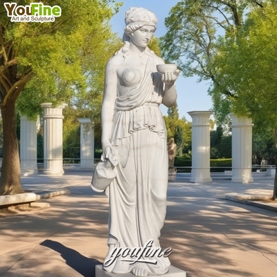 Greek Mythology Goddess Sculpture Life Size Marble Statue of Hebe