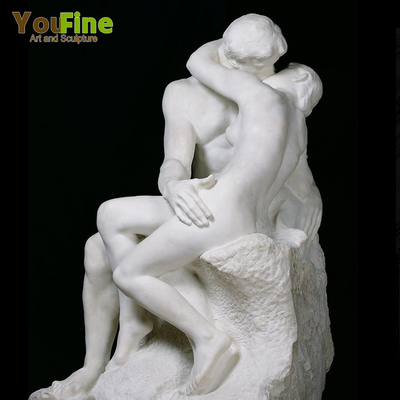 Hand Carved Famous Marble Kiss Statue