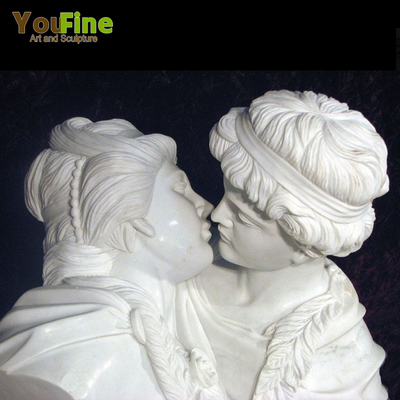 Hand Carved Famous Marble Kiss Statue