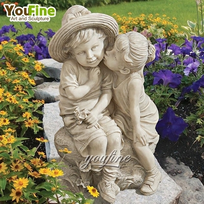 Life Size Natural Stone Famous Marble Nude Sitting Boy with Thorn Statue