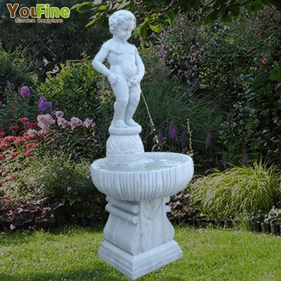 Life Size Natural Stone Famous Marble Nude Sitting Boy with Thorn Statue