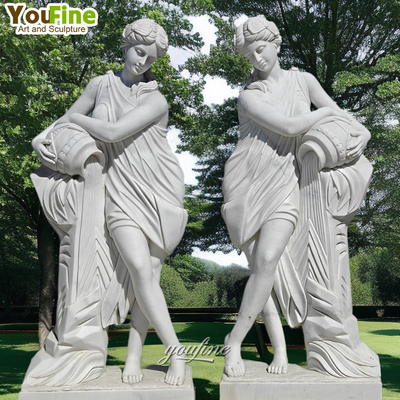 Decorative Real Size Natural Nude Woman the Divine Water Goddess Garden Marble Statue