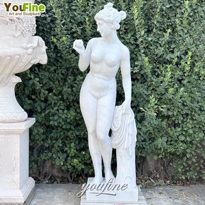 Decorative Real Size Natural Nude Woman the Divine Water Goddess Garden Marble Statue