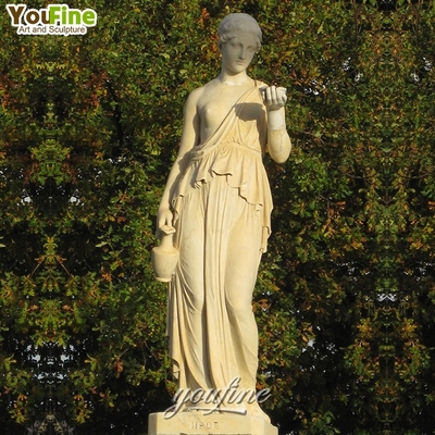 Decorative Real Size Natural Nude Woman the Divine Water Goddess Garden Marble Statue