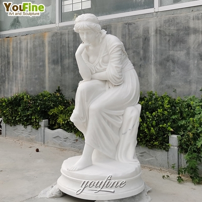 Hot Sale Outdoor Garden Modern Italian Female Marble Sculpture Statue