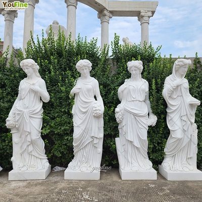 Premium Crafted Four Season Sculptures Marble Statues for Export