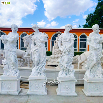 Premium Crafted Four Season Sculptures Marble Statues for Export