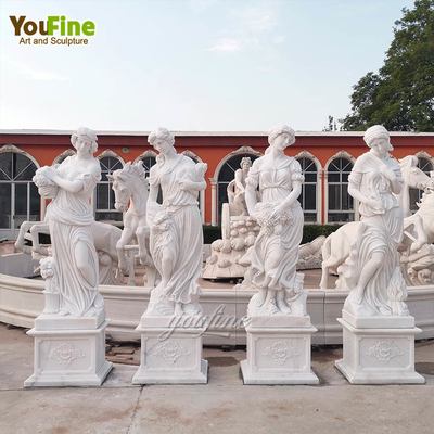 Antique Customized Woman Life Size Marble Four Season Statue