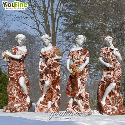 Antique Customized Woman Life Size Marble Four Season Statue