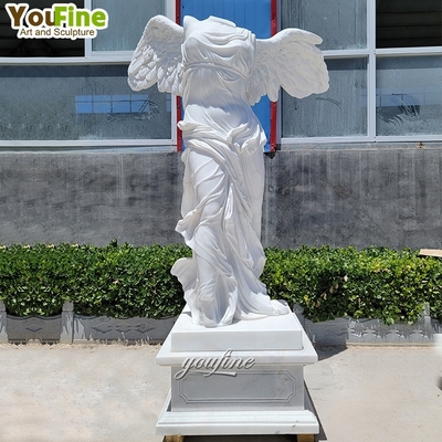 Outdoor European Life Size Marble Statue Goddess Victory Angel Sculpture for Sale