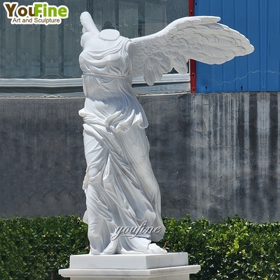 Outdoor European Life Size Marble Statue Goddess Victory Angel Sculpture for Sale