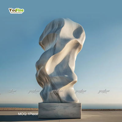 Large Size Modern Design Abstract Stylish Marble Statue