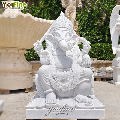 Temples or Homes Hindu Decor Sculpture Black Marble Ganesha Statue