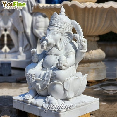 Temples or Homes Hindu Decor Sculpture Black Marble Ganesha Statue