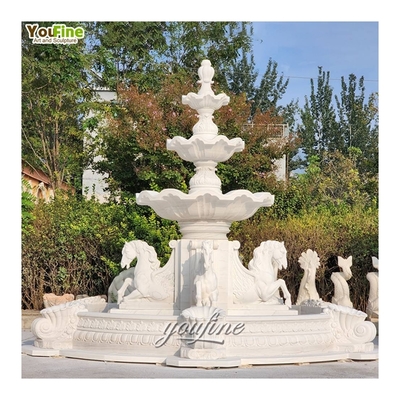 Garden Hand Carved Outdoor Prices of Marble Lion Fountains