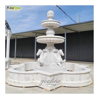 Garden Hand Carved Outdoor Prices of Marble Lion Fountains